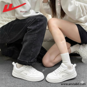 Warrior shoes white shoes autumn breathable 2025 new men's leather panel shoes men's couple shoes