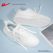 Warrior shoes white shoes autumn breathable 2025 new men's leather panel shoes men's couple shoes
