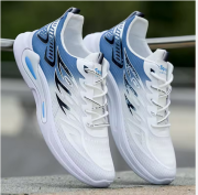 New Men's Lace-up Casual Shoes - Men's Low-cut Comfortable and Breathable Sports Shoes - Thick and Trendy